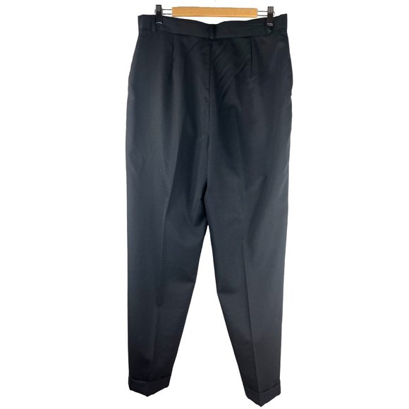 Vintage Classiques Entier 100% Wool Black Pants, Women's Size 16 - Picture 2 of 11